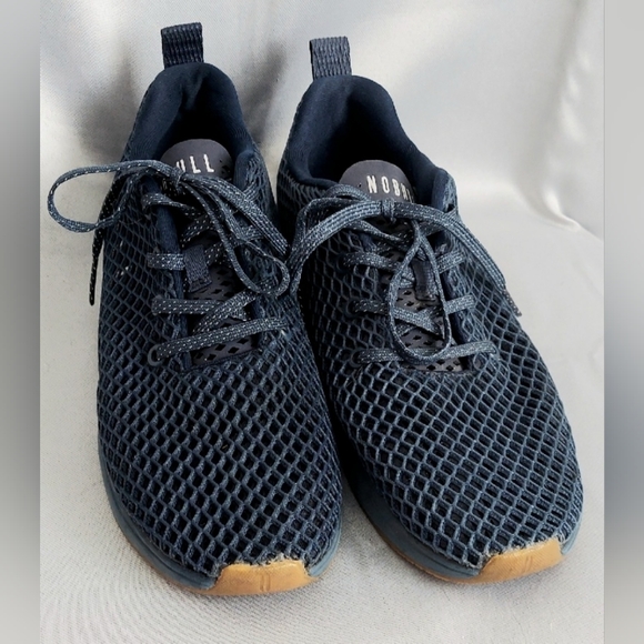 NoBULL Sneakers, Size 9 Men, Size 10.5 Women, Navy Mesh, Laceup, Athletic Shoes Nobull Radial Navy Mesh Runner Low Top Lace Up Trainer Shoes  main image 2